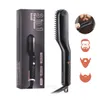 Electric Straightening Iron Heating Comb Hair Curlers Brush Multifunctional Men Beard Styling Com