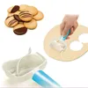 Baking & Pastry Tools Rectangle Round Shape Rolling Knife Plastic Fondant Cake Cookie Biscuit Roller Cutter Mould For Dough Tool