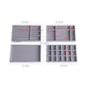 4pcs/lot Jewelry Organizer Velvet Jewelry Storage Tray Display Ring Bracelet Necklace Storage Box Showcase Drawer