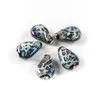 Autres 28 #5 pièces couleur rétro goutte d'eau en céramique perles de forme spéciale artisanat Abalorios Cuentas Para Pulseras Bijoux en vrac # XN293X
