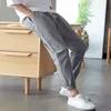 Cotton Linen Joggers Black Men's Harem Pants Harajuku Fitness Lace Up Spring Mens Trousers 2020 Summer Streetwear Clothes Male X0723