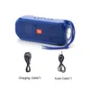 TG280 Bluetooth Speaker Portable Solar Laddning Högtalare Trådlös Mini Kolumn 3D 10W Stereo Musik Surround Support FM / TF Bass ljudlåda med LED-ficklampa