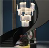 다락방 대형 샹들리에 램프 간단한 현대 호텔 로비 조명 노르딕 계단 빌라 중공 라이트 럭셔리 거실
