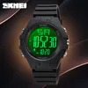 SKMEI Heren Schokbestendig Sporthorloges Mode Zachte Mannen Digitale Horloges Chrono LED-wekker voor Male Reloj Hombre 1715 Q0524