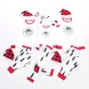 Family Christmas Clothing + Hat Suit Kids Mommy and Me Clothes Mother Daughter Father Baby Matching Outfits 210521