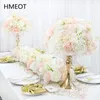 Decorative Flowers Wreaths Gypsophila Rose Artificial Flower Arrangement Table Centerpieces Ball Wedding Arch Backdrop Decor Row5707483