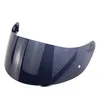 Integraalmotorhelm Helderzwarte glasvezel motorracehelm met grote staartspoiler279k