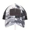 Летняя дом US Flag Star Tie Dye Haintail Hats Hapts Washed Mesh Back Woman Mysy Bun Bun Base Baseball Cap Designer Hat1989481