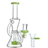 2022 Klein Hookahs Glas Bongs Recycler Showeehead Perc Heady Water Pijp Schip DAB RIGS BONG XL-2062