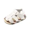 Neugeborenen Baby Schuhe Sommer Neugeborenen Semi-kunststoff Sohle Kleinkind Kleinkind Mädchen Schuhe Baotou Atmungsaktive Infant Erste Wanderer