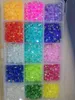 Décorations d'art d'ongle 1box (3mm + 4mm + 5mm) Résine Non Fix Strass Mix Jelly AB Couleur Déco Glitters Gems Flatback Pierres et strass 18