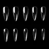 KADS 500pcs No Crease Short Stiletto False Tips s Manicure Nail Art Decoration Extension Tools with Gel