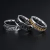 Modyle New Fashion Punk Vintage Stainless Steel Men Ring Ring High Quality Spinner Chain Men Jewelry for Party Gift4917283