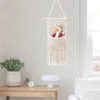 Storage Bags Bohemian Handwoven Cotton Rope Hanging Wall Decoration Weaving Ornaments Crafts Living Room Decor Home