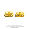Simple Earrings, Cold Niche Temperament Eardrop European and American Personality Geometric French Double B WordDangler Female Design Sense, Wild6946631