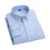 남자 캐주얼 셔츠 C221 남자 옥스포드 셔츠 패션 사업 면화 매일 신사 사무실 인터뷰 단순한 간단한 사각형 칼라 탑