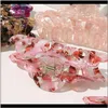 Bijoux Corée Claw Barrettes en marbre en marbre acrylique crabe Clips clairs Clamp Hair Accessoires pour femmes Headwear Hhnx2