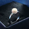 Selling 925 Sterling Silver White Natural Freshwater Pearl Rings for Women Accessories Fashion Gifts Jewelry FEIGE 211217