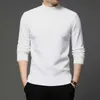 Осень и зимние мужчины водолазки пуловер свитер мода твердый цвет толстая теплая рубашка дна мужская одежда BR 210918