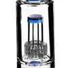 Klassisk återvinningstånglapah böjd nacke kringfluence perc skålglas bongs vattenrör 14 mm gemensam kvalitetsprodukt
