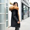 Manteau d'hiver en fausse fourrure pour femme, pardessus mi-long, Imitation un manteau, grand col, 2022