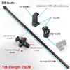 Microphone Crossbar Stand Cradle Head Mount Phone Clip Tripod Pole Accessories 3/8 Screw Holders Top Microphone Bracket Kits