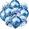 Ballonmarkt 12 inch confetti ballon 10 stuks/set metallic kleur latex decoratieve ballonnen bruiloft verjaardagsfeestje decoraties