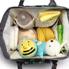 Sacos de fralda multifuncional Mamãe Mamãe Maternidade Bolsa de Viagem Mochila Grande Capacidade Bolsa de Enfermagem Carrinho de Carrinho portátil Baby Care Bags # 20