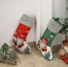 Calza natalizia 3D peluche svedese gnomo di Babbo Natale calzini regalo festa in famiglia caminetto ornamento da appendere LLF11130