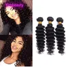 Extensões de cabelo humano 100% virgem peruano 4 ou 5 pacote de ondas profundas ondas soltas ondas yirubeauty cor natural 10-30 polegadas