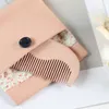 Mini söta små kammar praktiska sandelträ hårborstar med presentförpackning designer kam för kvinnor flickor semestergåvor 0088892667311160268
