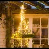 Festlig festtillbehör trädgårdsmodell leverans 2021 sol koppar trådlampor sträng glada dekorationer för hem jul utomhus dekor navidad