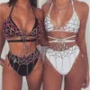 Damen Bademode Sommer Sparkly Diamod Cami Top Frauen Boho Wimwear Hollow Out Strass Beachwear Bikinis Cover Up 2021 Drop