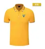 Málaga CF camisa POLO masculina e feminina brocado de seda manga curta esportes lapela camiseta logotipo pode ser personalizado