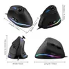 ZELOTES Vertical Gaming Programmable 11 Buttons USB Wired RGB Optical Remote Ergonomic Mouse Gamer Mice PUBG LOL