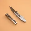 Coltello pieghevole tascabile RUKO 3Cr13Mov Coltelli EDC con manico in lega di alluminio con lama rivestita in titanio con scatola al minuto