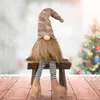 Jul Gnomes Dekorationer Handgjorda Svenska Tomte med långa ben Scandinavian Figurin Plush Elf Dock XBJK2108