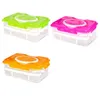 24 Grid Egg Storage Box Food Crisper Container Organizer Convenient Double Layer Plastic Boxs Multifunctional Kitchen Products 211110