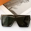 Temporada otoño-invierno Gafas de sol ciclónicas para hombre 1547 Moda clásica cuadrada Gafas con montura de acetato negro Protección UV para exteriores 100% desi325a