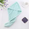 Autumn and winter household does not hurt hair coral velvet polyester brocade Towel long hair easy to use water absorption shower cap