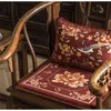 Kuddefodral Medicci Home Accent Cushion Cover Bourgogne Red Velvet Floral Flower Bird Print Throw Soffa Couch Bed Cases2601058