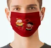 Chiński wiosenny festiwal czerwony facemask wielokrotnego użytku zmywalny Dorosły projektant Maski Anti Dust Ochrona środowiska Recykling indywidualny pakiet