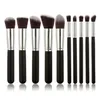 10 st Makeup Borstar set Professional Powder Foundation Ögonskugga Make Up Brush Kosmetika Mjukt syntetiskt hår