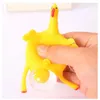 1pcs Funny toys Gadgets Novelty Antistress Squeeze Laying Egg Chicken Keyring Surprise Kids for Halloween