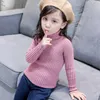 Kids Winter Sweaters Boys Girls Thick Sweaters Children Turtleneck Knit Sweater Clothing Ribbed Baby Clothes Y1024