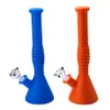 DHL 12" 30cm Tall Silicone Bong Colorful Hookah Shisha Water Pipe Portable