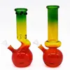 Due tipi di bicchiere sfumato Percolatore Bong Narghilè Tubo di vetro per acqua Colorato Vetro per fumatori Fristed Disc Shisha Tobacco Dab Rig Pipes 14mm Accessori per giunti femminili