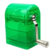Accessori per fumatori Mini smerigliatrice manuale in plastica Frantoio per tabacco con scatola di immagazzinaggio Smerigliatrici per erbe secche con manico Frantoio per fumo