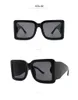 Gafas de sol Verano Hombre Mujer Calle Moda Gafas Diseño de letras Marco completo UV400 7 Color Opcional Calidad superior234k