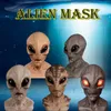 Máscaras de festa Halloween Alien Máscara Assustador Horrível Horror Supersoft Magia Assustadora Decoração Engraçada Cosplay Prop5664719